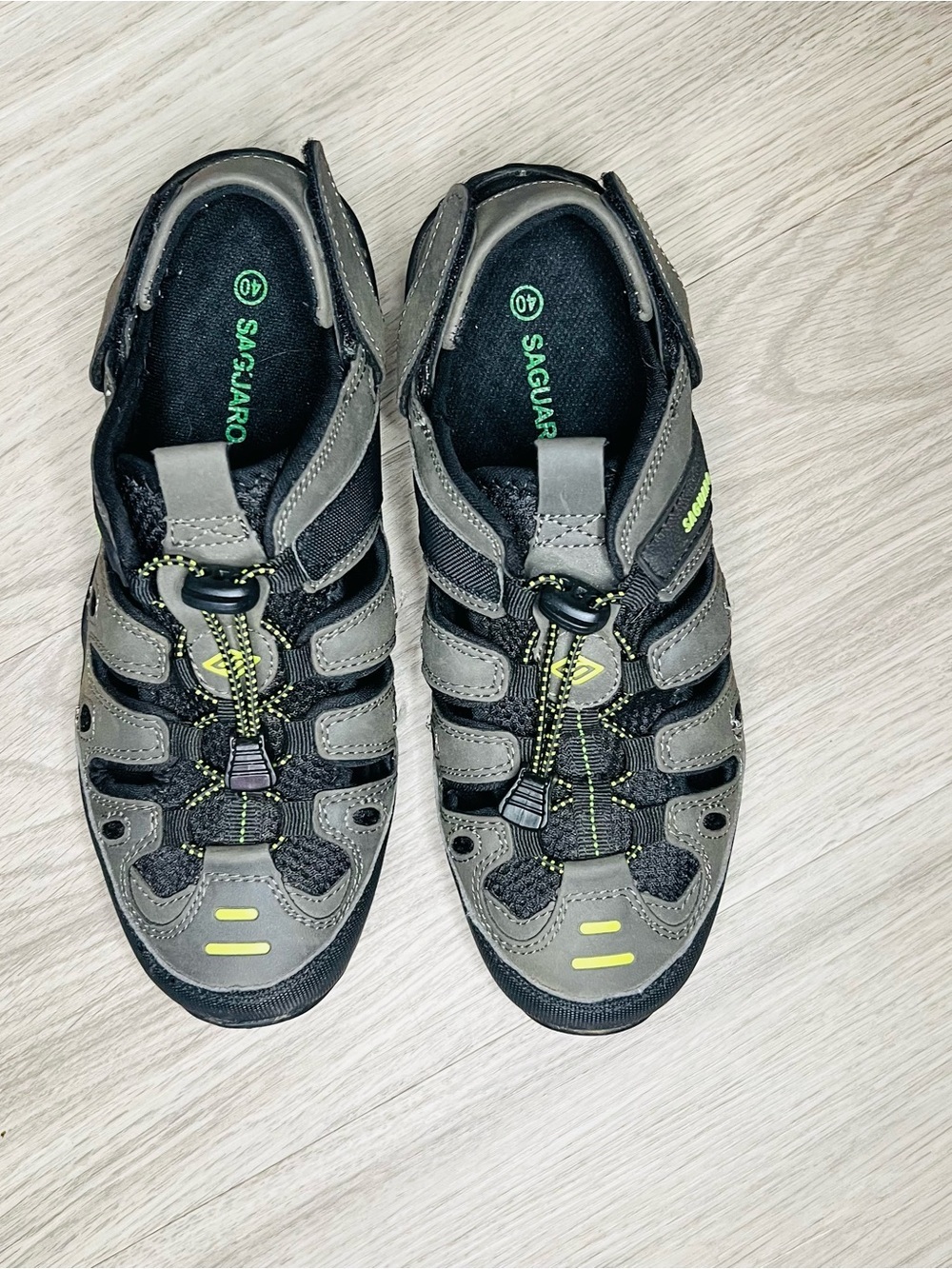 Saguaro Mens Womens Athletic Sandal Closed Toe Outdoor Walking Water Shoes Sz 40
